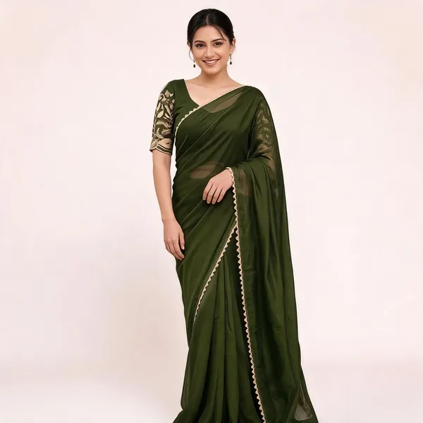 Green_Star_Georgette_Printed_Saree_For_Women