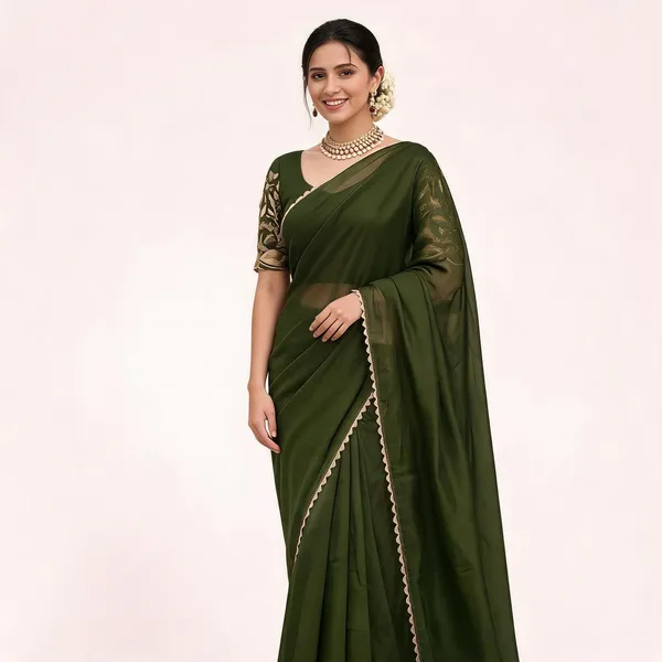 Green_Star_Georgette_Printed_Saree_For_Women