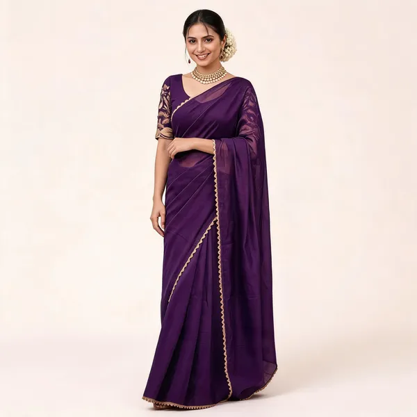 Purple_Star_Georgette_Printed_Saree_For_Women