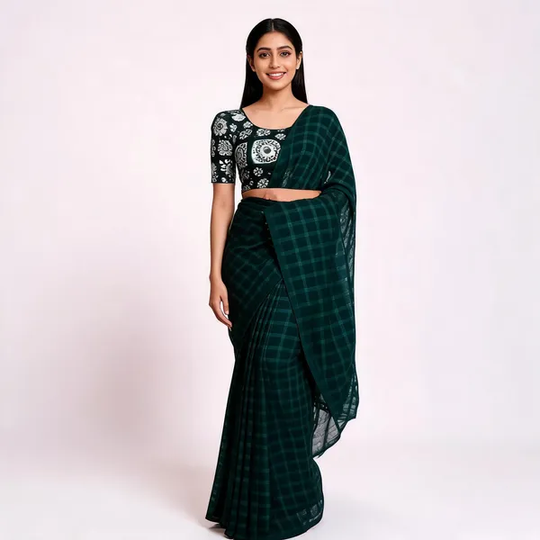 Blue_Star_Georgette_Saree_For_Women