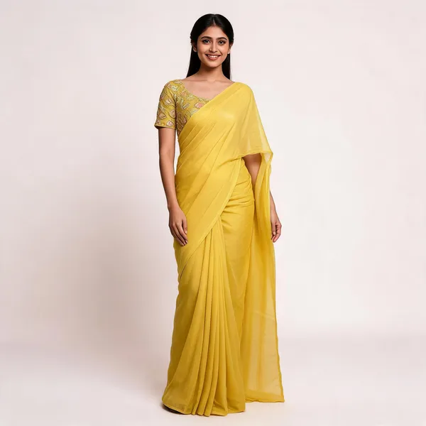 Gold_Star_Georgette_Embroidered_Saree_For_Women