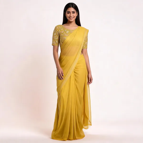 Gold_Star_Georgette_Embroidered_Saree_For_Women