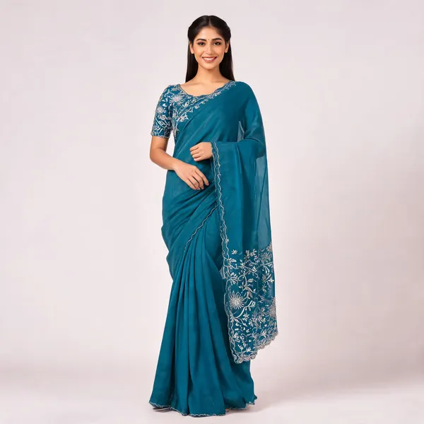 Blue_Star_Georgette_Embroidered_Saree_For_Women