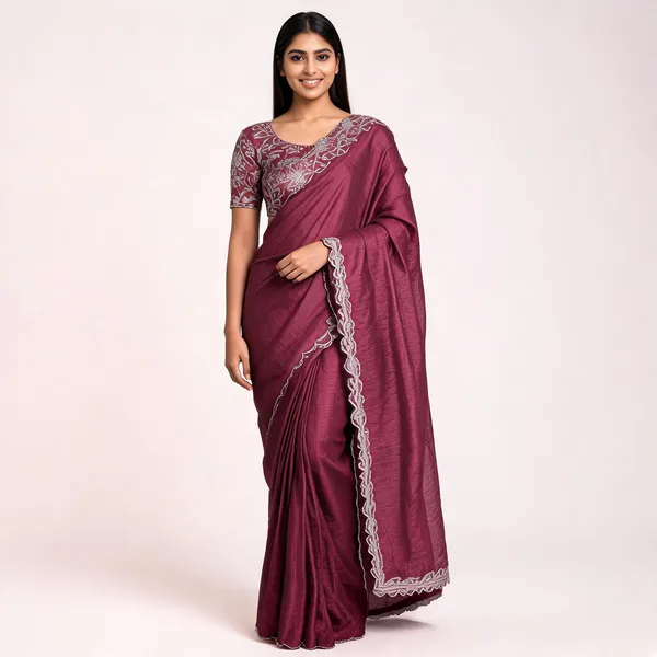 Pink_Star_Georgette_Embroidered_Saree_For_Women