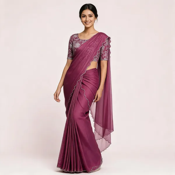 Pink_Star_Georgette_Embroidered_Saree_For_Women