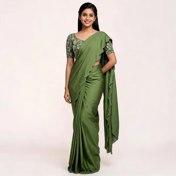 Light_Green_Star_Georgette_Embroidered_Saree_For_Women