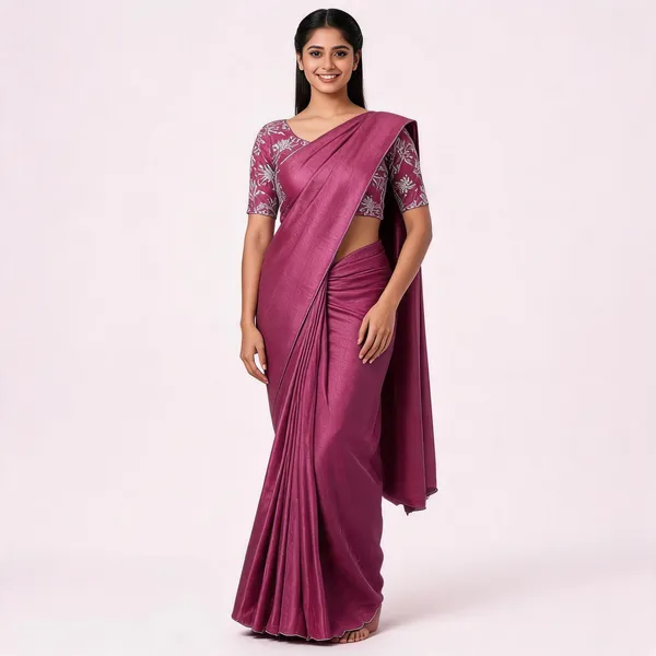 Pink_Star_Georgette_Saree_For_Women