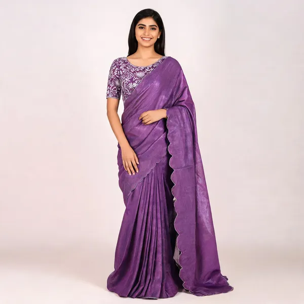 Purple_Star_Georgette_Embroidered_Saree_For_Women