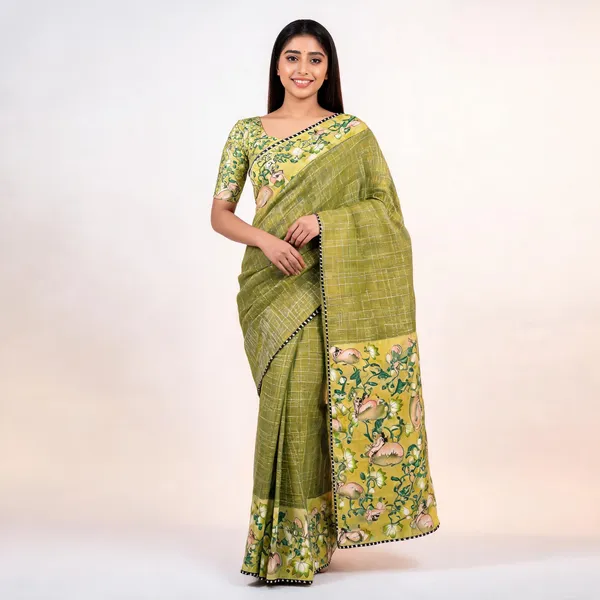 Green_Star_Georgette_Floral_Print_Saree_For_Women