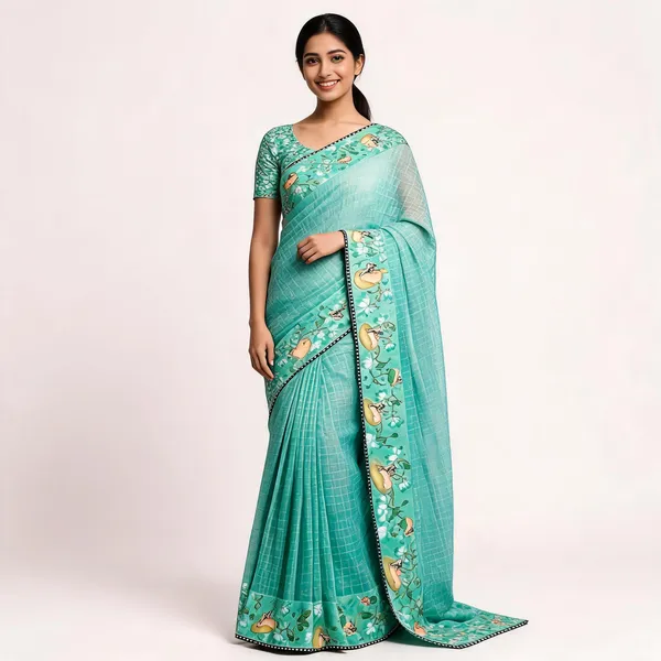 Blue_Star_Georgette_Saree_For_Women