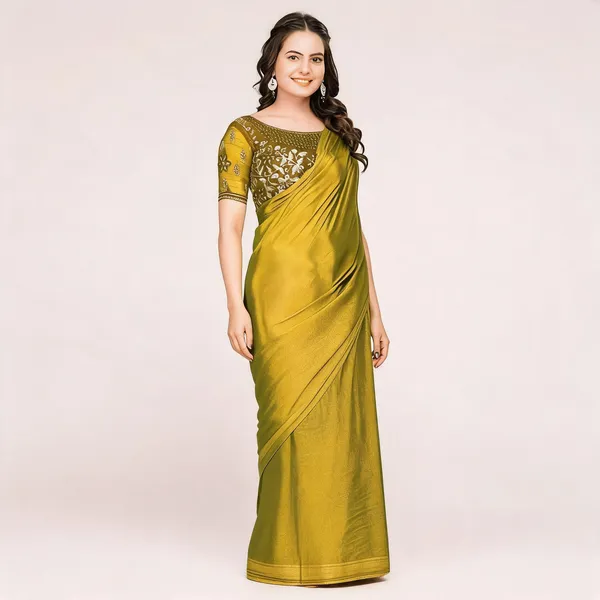 Yellow_Star_Georgette_Embroidered_Saree_For_Women