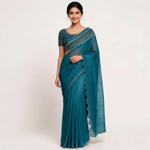 Blue_Star_Georgette_Embroidered_Embellished_Saree_For_Women