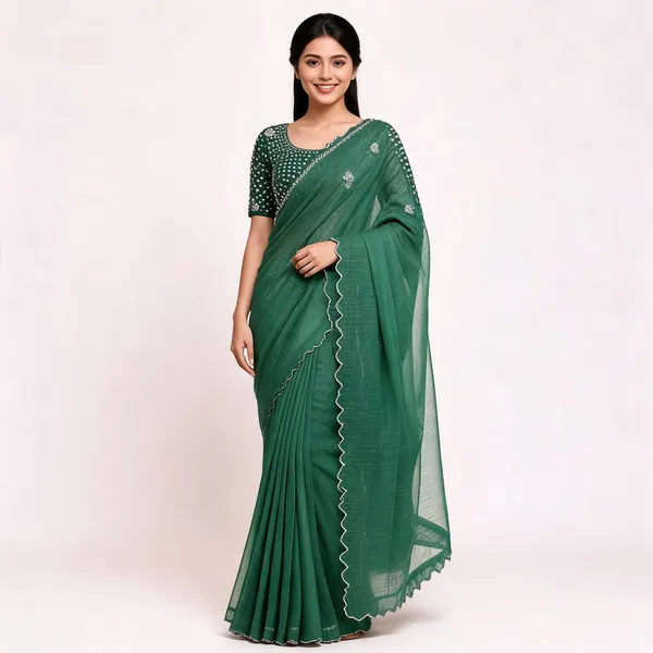 Green_Star_Georgette_Embroidered_Saree_For_Women