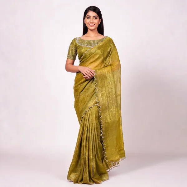 Yellow_Star_Georgette_Embroidered_Embellished_Saree_For_Women