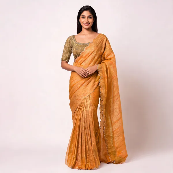 Yellow_Star_Georgette_Embroidered_Embellished_Saree_For_Women