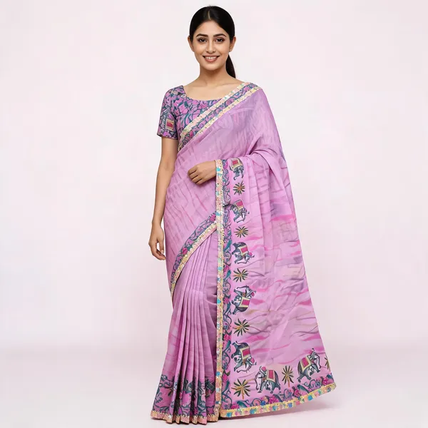 Purple_Star_Georgette_Digital_Animal_Print_Saree_For_Women