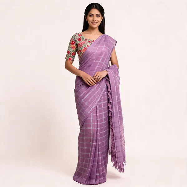 Purple_Star_Georgette_Embroidered_Saree_For_Women