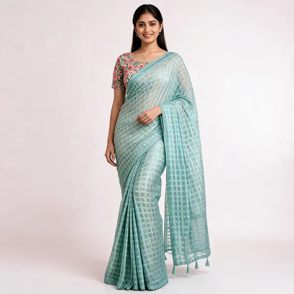 Blue_Star_Georgette_Saree_For_Women