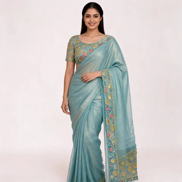 Blue_Star_Georgette_Embellished_Saree_For_Women