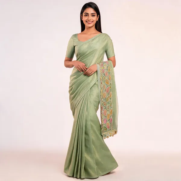 Green_Star_Georgette_Embellished_Saree_For_Women