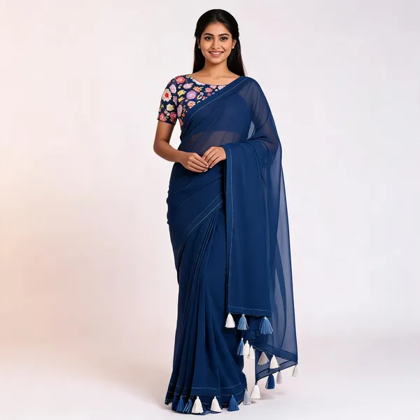 Blue_Star_Georgette_Solid_Bollywood_Saree_For_Women