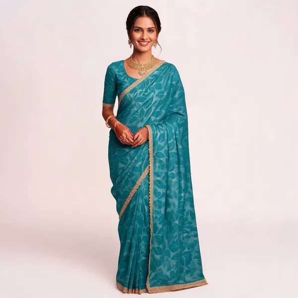 Blue_Star_Georgette_Woven_Embroidered_Saree_For_Women