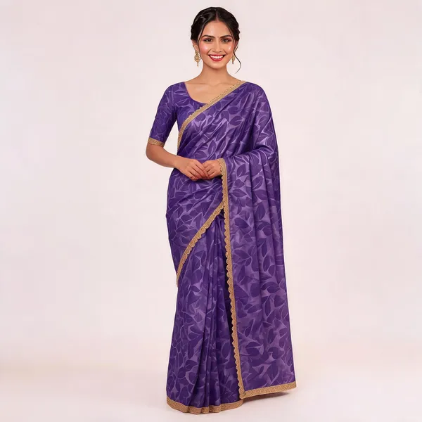 Purple_Star_Georgette_Woven_Embroidered_Saree_For_Women
