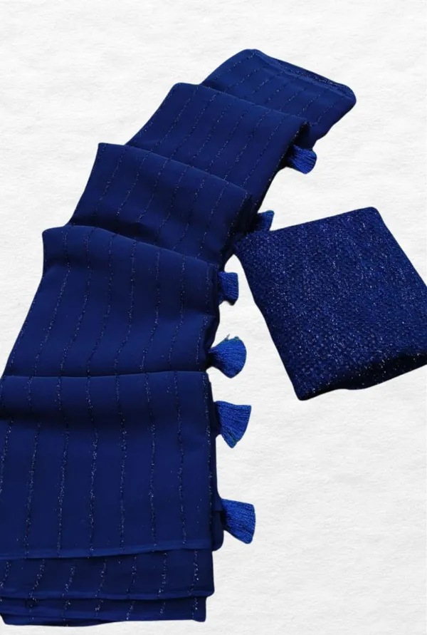 Dark_Blue_Star_Georgette_Dyed_Saree_For_Women