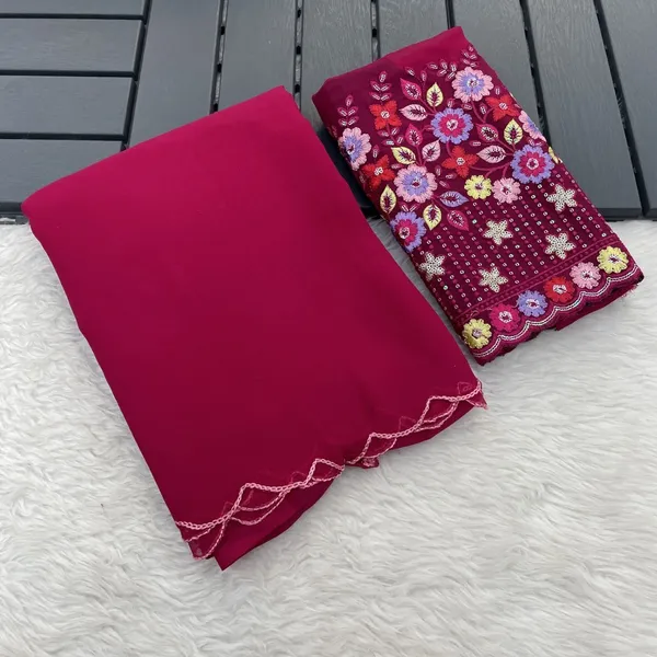 Red_Star_Georgette_Embroidered_Saree_For_Women
