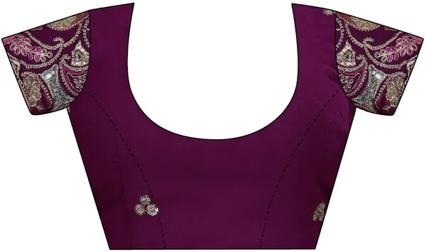 Purple_Star_Georgette_Embroidered_Saree_For_Women