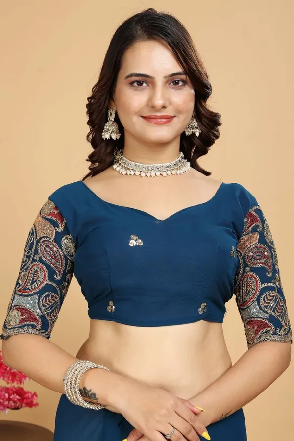 Blue_Star_Georgette_Embroidered_Saree_For_Women