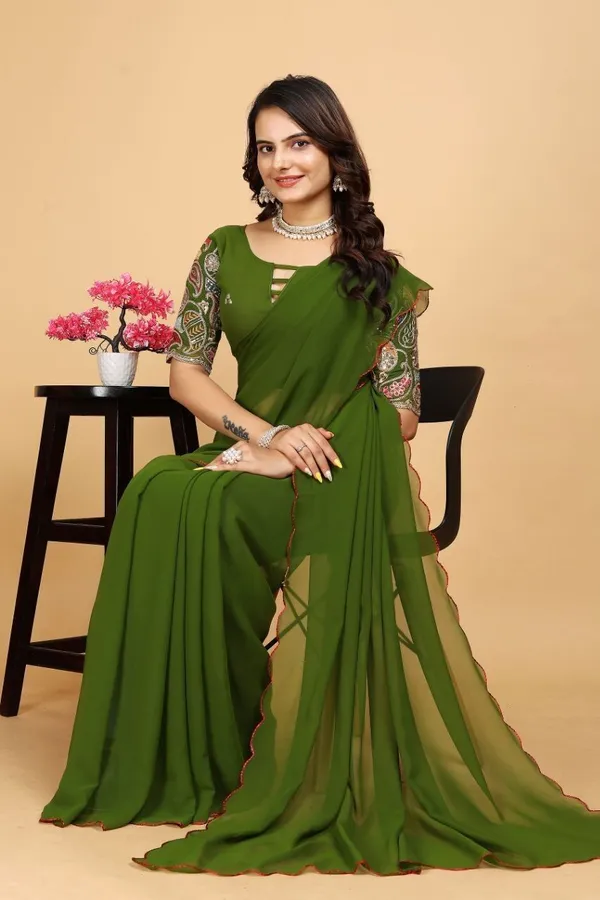 Light_Green_Star_Georgette_Embroidered_Saree_For_Women