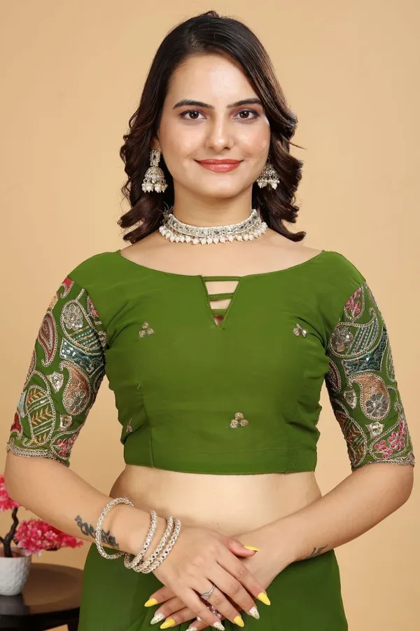 Light_Green_Star_Georgette_Embroidered_Saree_For_Women