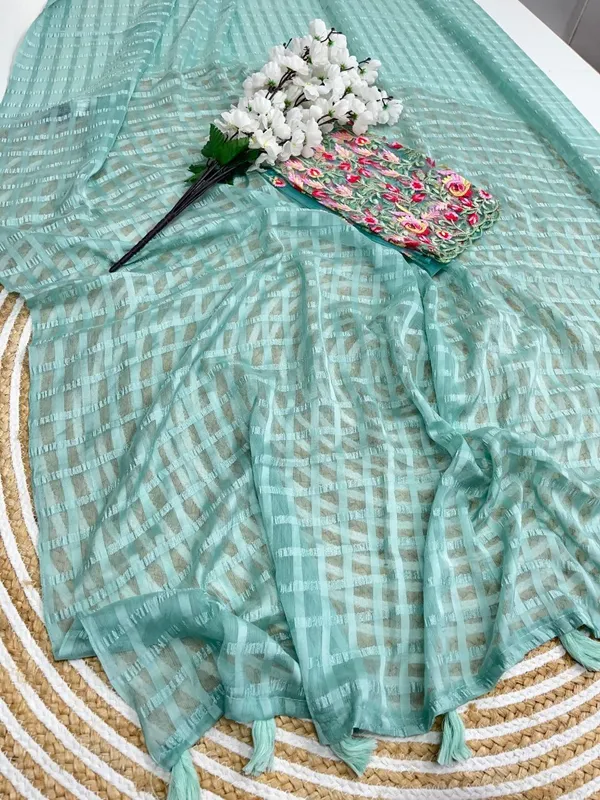Blue_Star_Georgette_Saree_For_Women