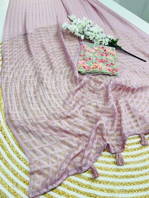 Purple_Star_Georgette_Striped_Self_Design_Saree_For_Women