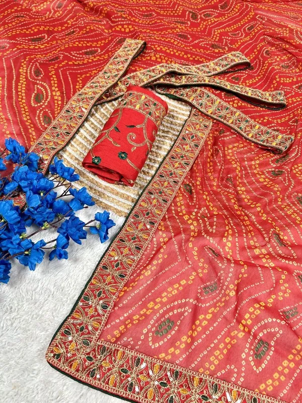 Red_Star_Georgette_Bandhani_Saree_For_Women