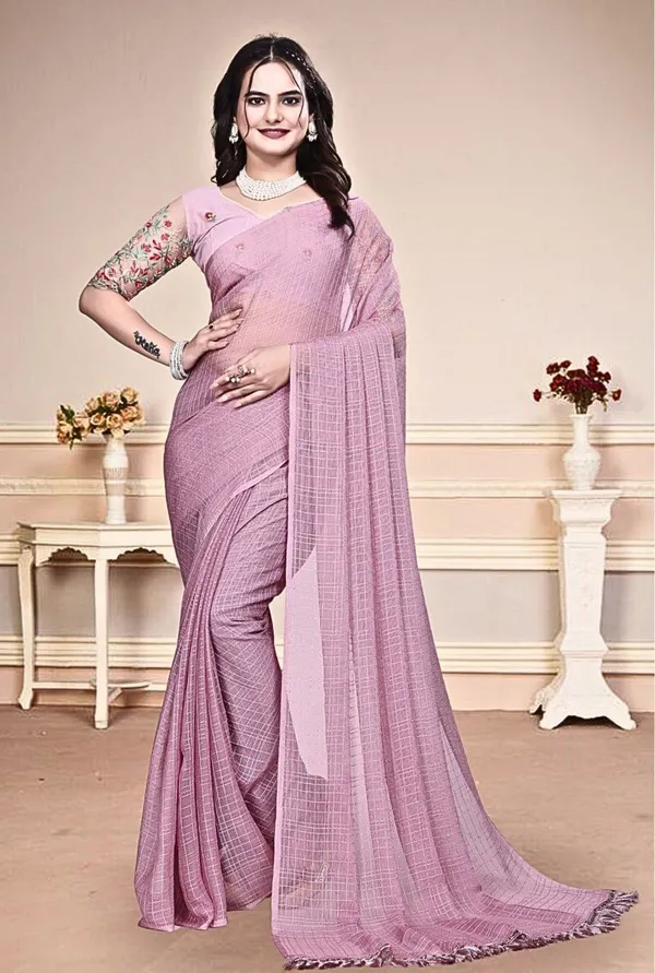 Purple_Star_Georgette_Self_Design_Saree_For_Women
