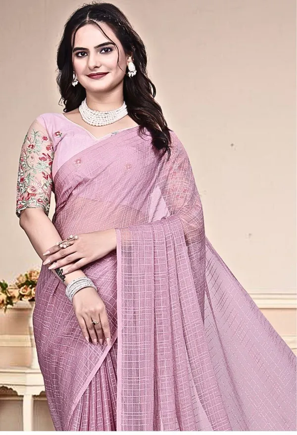 Purple_Star_Georgette_Self_Design_Saree_For_Women