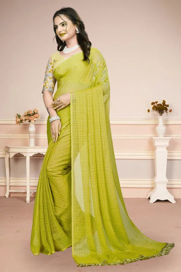 Green_Star_Georgette_Self_Design_Saree_For_Women