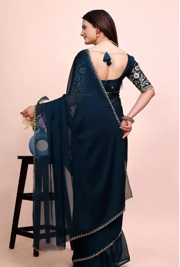 Blue_Star_Georgette_Solid_Saree_For_Women
