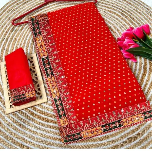 Red_Star_Georgette_Bandhani_Print_Saree_For_Women
