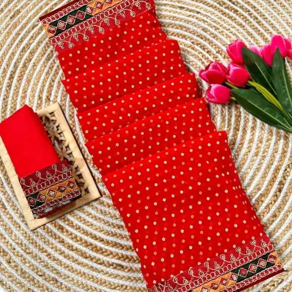 Red_Star_Georgette_Bandhani_Print_Saree_For_Women