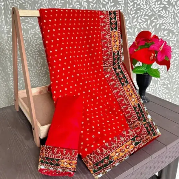 Red_Star_Georgette_Bandhani_Print_Saree_For_Women
