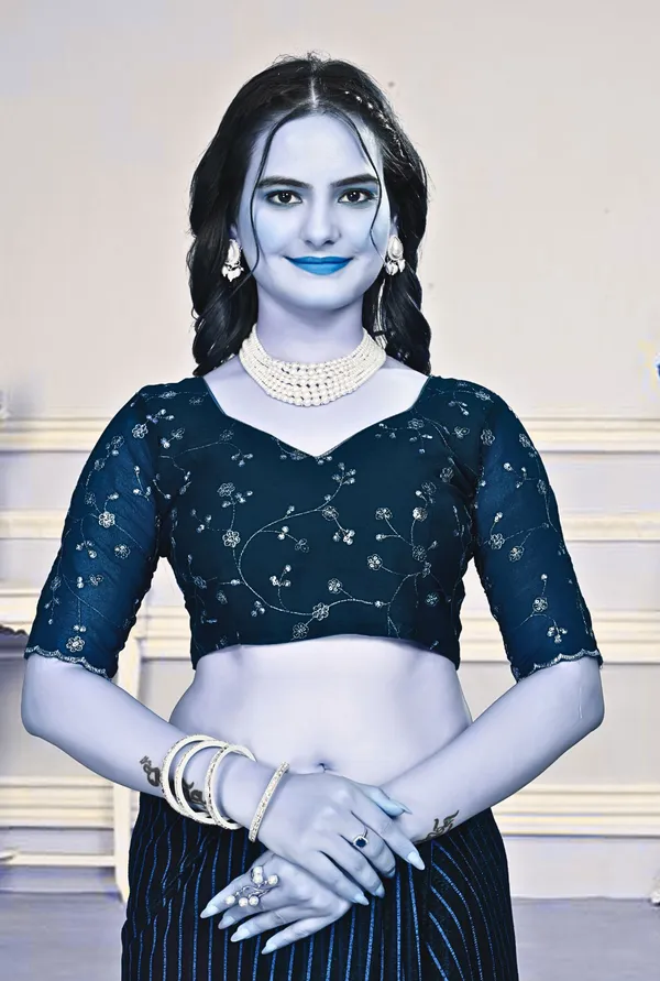 Blue_Star_Georgette_Embroidered_Saree_For_Women