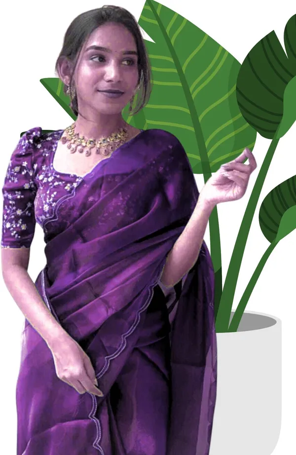 Purple_Star_Georgette_Embroidered_Saree_For_Women