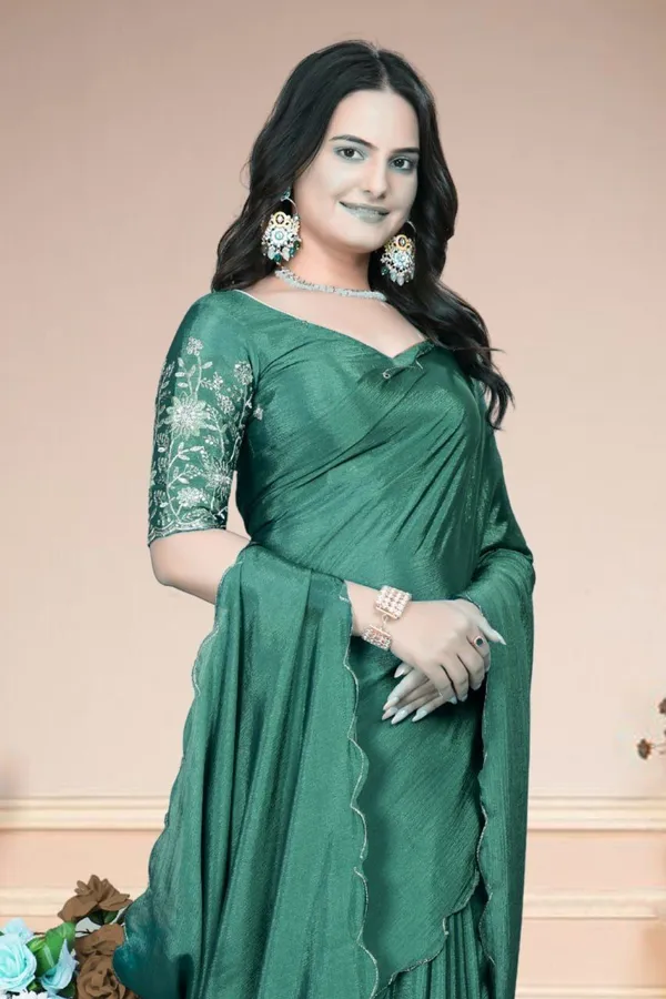 Light_Green_Star_Georgette_Embroidered_Saree_For_Women