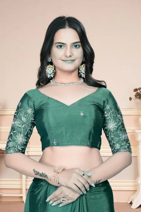 Light_Green_Star_Georgette_Embroidered_Saree_For_Women