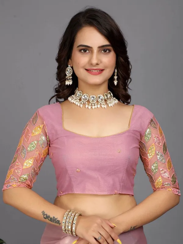 Purple_Star_Georgette_Self_Design_Saree_For_Women