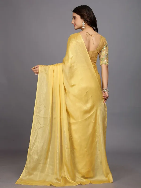 Yellow_Star_Georgette_Saree_For_Women