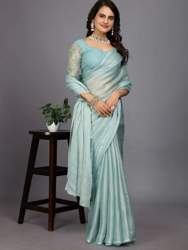 Blue_Star_Georgette_Self_Design_Saree_For_Women